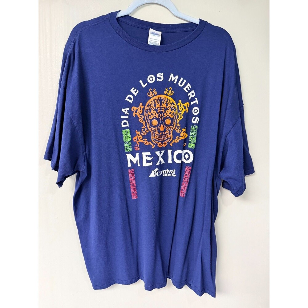 Carnival Cruise Delta Pro Weight Dia De Los Muertos Mexico Skull T Shirt 3XL